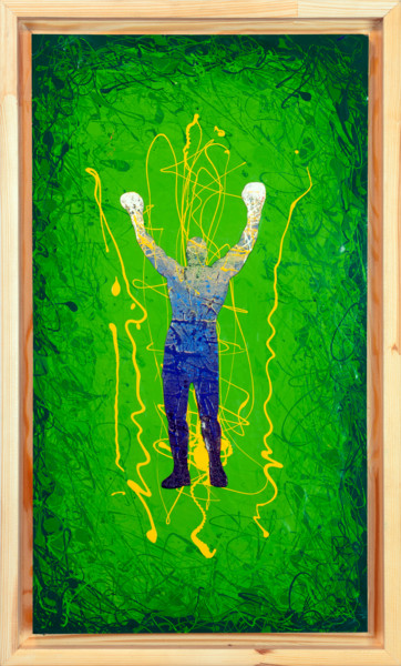 Painting titled "Energy 5" by Ami Nº1, Original Artwork, Stencil