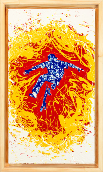 Painting titled "Energy 6" by Ami Nº1, Original Artwork, Stencil