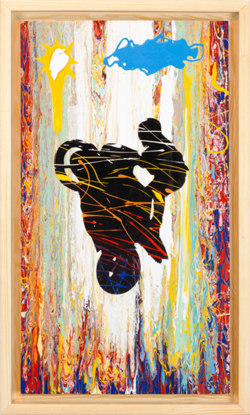 Картина под названием "Energy 8" - Ami Nº1, Подлинное произведение искусства, Трафарет