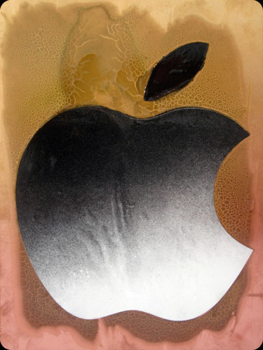 Ζωγραφική με τίτλο "Bad apple" από Ami Nº1, Αυθεντικά έργα τέχνης, Βερνίκι