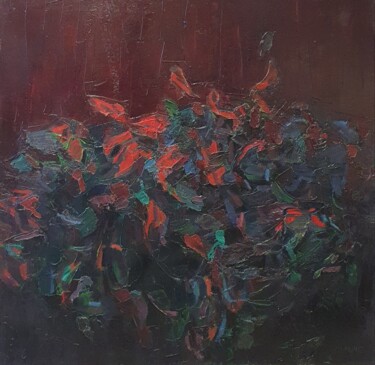 Pintura titulada "Cromatico notturno 3" por Domenico Asmone, Obra de arte original, Oleo Montado en Bastidor de camilla de m…