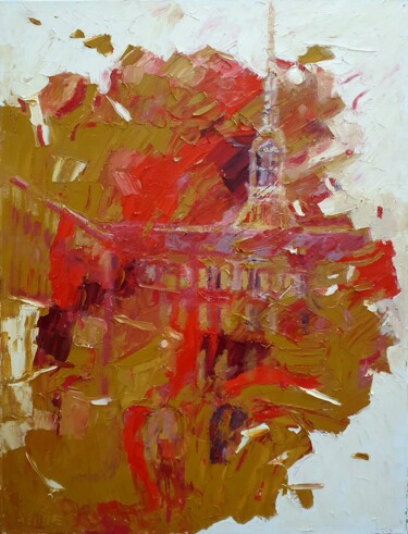 Peinture intitulée "Torino cromatica" par Domenico Asmone, Œuvre d'art originale, Huile Monté sur Châssis en bois