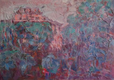Pintura titulada "Milano cromatica -…" por Domenico Asmone, Obra de arte original, Oleo Montado en Bastidor de camilla de ma…