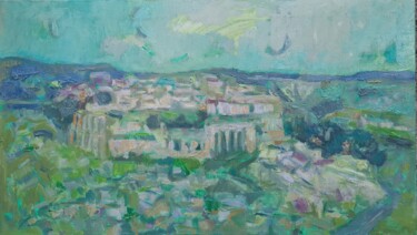 Painting titled "Gerace" by Domenico Asmone, Original Artwork, Oil