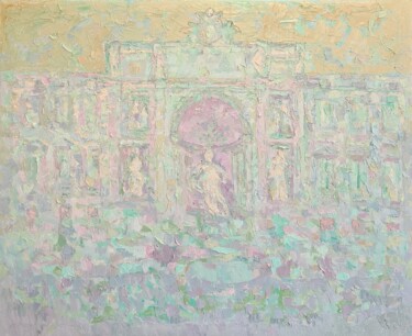 Pittura intitolato "Roma cromatica - Fo…" da Domenico Asmone, Opera d'arte originale, Olio Montato su Telaio per barella in…