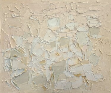 Painting titled "Cromatico luce (16)" by Domenico Asmone, Original Artwork, Oil Mounted on Other rigid panel