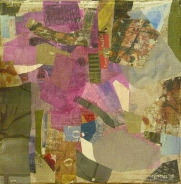 Painting titled "collage cromatico 3" by Domenico Asmone, Original Artwork, Collages