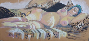 Schilderij getiteld "Prostituta incinta…" door Domenico Bianco, Origineel Kunstwerk, Acryl