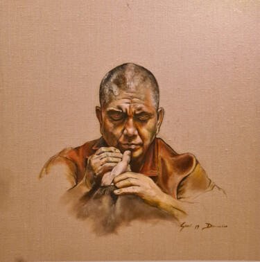 Painting titled "Lama" by Domenico Gareri (DEO), Original Artwork, Oil