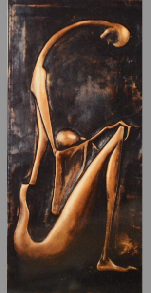 Sculpture titled "Maternità" by Domenico Gareri (DEO), Original Artwork, Metals