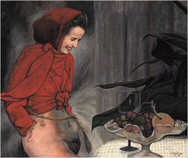 Pintura titulada "mani in tasca" por Domenico Ventura, Obra de arte original, Oleo Montado en Bastidor de camilla de madera