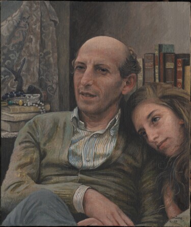 Peinture intitulée "Paolo e Francesca" par Domenico Ventura, Œuvre d'art originale, Huile Monté sur Châssis en bois