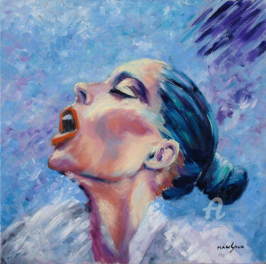 Le cri 40x40 cm ©2011 par Dominique GOBELIN MANSOUR