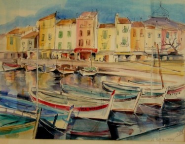 Peinture intitulée "Cassis" par Jacqueline Mias Domenech, Œuvre d'art originale