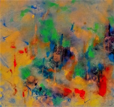 Peinture intitulée "897 été" par Domie, Œuvre d'art originale, Aquarelle