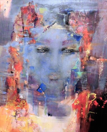 Картина под названием "288 femme" - Domie, Подлинное произведение искусства, Акрил