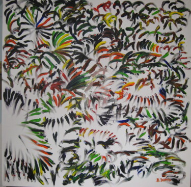 Картина под названием "traces-de-moi-2006" - Bertrand Domin, Подлинное произведение искусства, Акрил