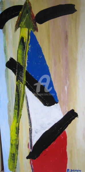 Painting titled "vendredi-13-novembr…" by Bertrand Domin, Original Artwork, Acrylic