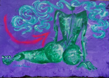 Painting titled "FRAGILI FEMMINILITA'" by Dominga Pascali, Original Artwork, Acrylic Mounted on Wood Panel