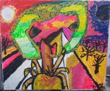 Pintura titulada "Parajes extraños" por Dalca, Obra de arte original, Acrílico Montado en Bastidor de camilla de madera