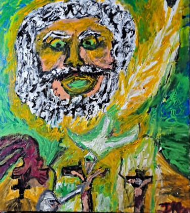 Pintura titulada "Lo que pasó" por Dalca, Obra de arte original, Acrílico Montado en Bastidor de camilla de madera