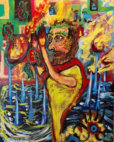 Pintura titulada "Ya está llegando" por Dalca, Obra de arte original, Acrílico Montado en Bastidor de camilla de madera