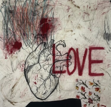 Schilderij getiteld "Love" door Dominik Robert Brunner, Origineel Kunstwerk, Acryl