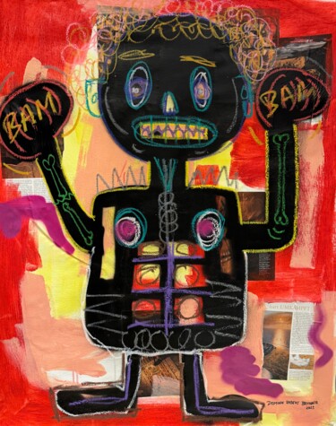 Картина под названием "Bam" - Dominik Robert Brunner, Подлинное произведение искусства, Акрил