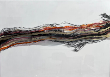 绘画 标题为“#29” 由Dominik Rutz, 原创艺术品, 树脂 安装在木质担架架上