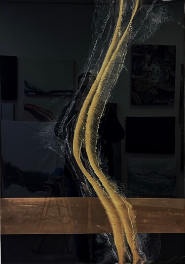 Malarstwo zatytułowany „#30” autorstwa Dominik Rutz, Oryginalna praca, Żywica Zamontowany na Drewniana rama noszy