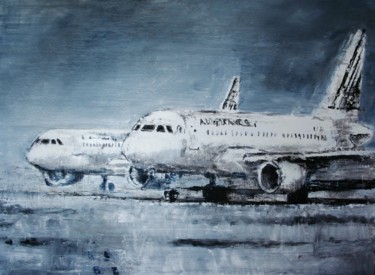 Peinture intitulée "série airport" par Dominique Barreau, Œuvre d'art originale