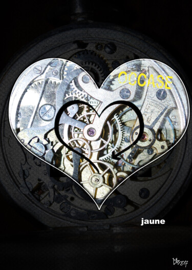 Digital Arts titled "Jaune" by Dominique Boucher, Original Artwork, Photo Montage