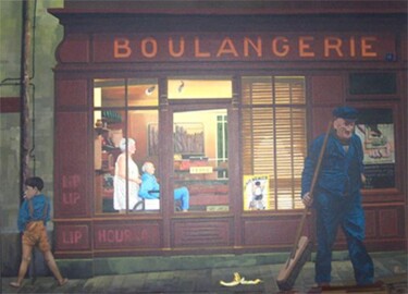 Peinture intitulée "18 Rue Perdue" par Dominique Boucher, Œuvre d'art originale, Acrylique