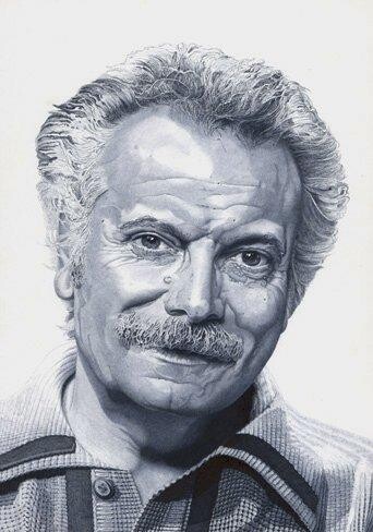 Painting titled "Georges Brassens" by Dominique Boucher, Original Artwork