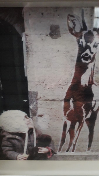 Fotografia intitolato "Clémence et le Cerf" da Dominique Cerf, Opera d'arte originale