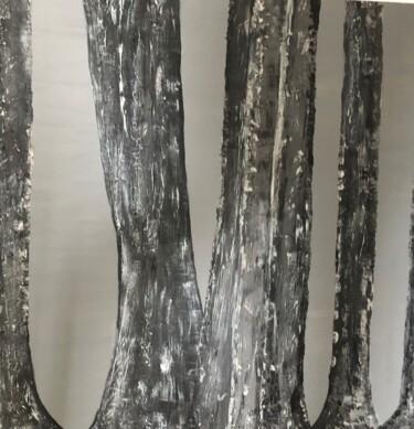 Pittura intitolato "Entre les arbres" da Dominique Cerquant (DSM), Opera d'arte originale, Acrilico