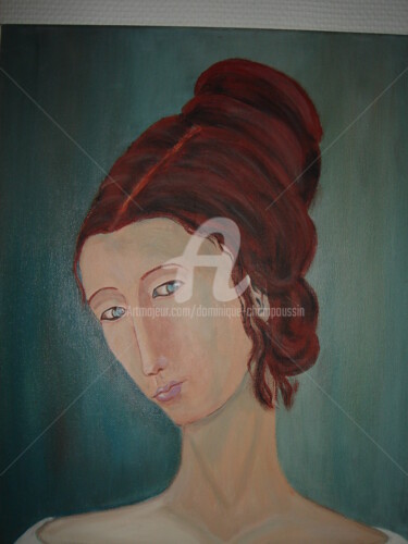 Peinture intitulée "femme 15" par Dominique Champoussin, Œuvre d'art originale, Acrylique