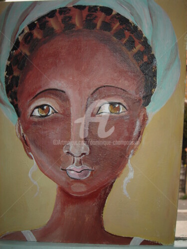 Peinture intitulée "femme 7" par Dominique Champoussin, Œuvre d'art originale, Acrylique