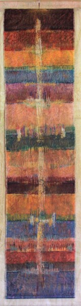 Картина под названием "Totem" - Dominique Comolet, Подлинное произведение искусства, Воск
