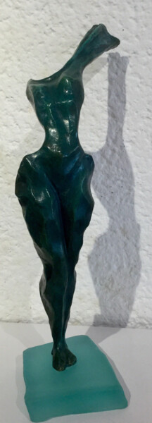 Sculpture titled "Allegresse" by Dominique Dardek, Original Artwork, Bronze