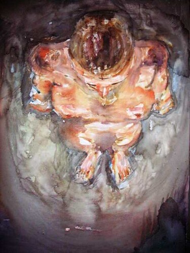 Peinture intitulée "une plongée dans le…" par Dominique De Roo, Œuvre d'art originale