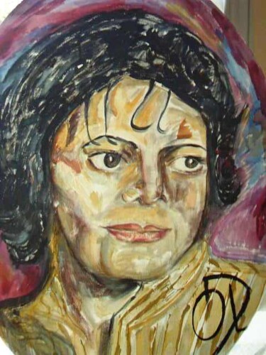 Peinture intitulée "Michael Jackson : l…" par Dominique De Roo, Œuvre d'art originale