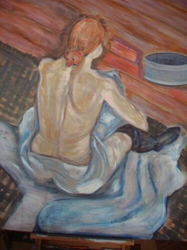 Peinture intitulée "DANSEUSE SOLITAIRE" par Dominique De Roo, Œuvre d'art originale