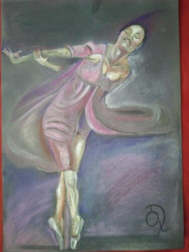 Peinture intitulée "danseuse pastel" par Dominique De Roo, Œuvre d'art originale