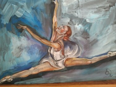Peinture intitulée "danseuse grand ecar…" par Dominique De Roo, Œuvre d'art originale