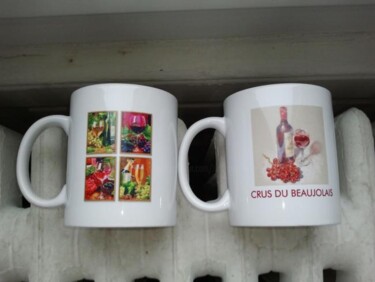 Arts numériques intitulée "mug : cru du Beaujo…" par Dominique De Roo, Œuvre d'art originale