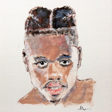 Картина под названием "Jeune boxeur" - Dominique Dève, Подлинное произведение искусства, Акрил