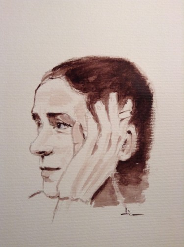 绘画 标题为“Portrait de Pina Ba…” 由Dominique Dève, 原创艺术品, 丙烯