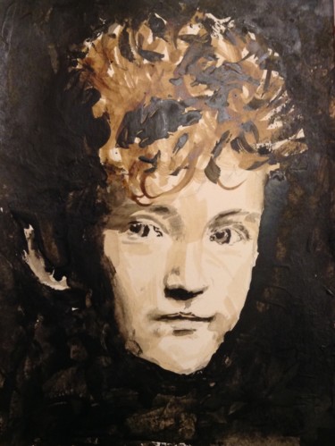 제목이 "Young Boy"인 미술작품 Dominique Dève로, 원작, 잉크