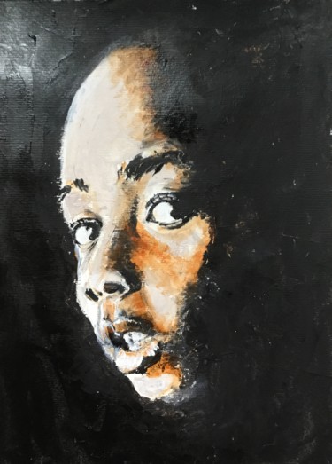 Painting titled "Baby" by Dominique Dève, Original Artwork, Acrylic
